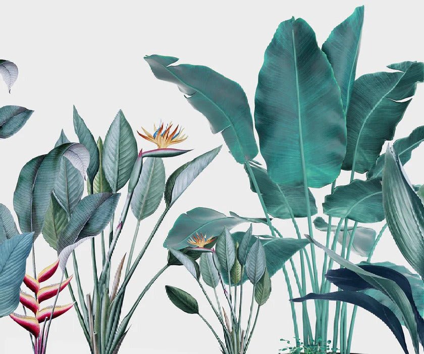 Panoramic tropical banana wallpaper