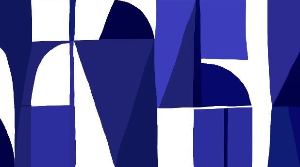 Memphis blue wallpaper