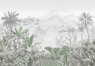 Tropical green wallpaper