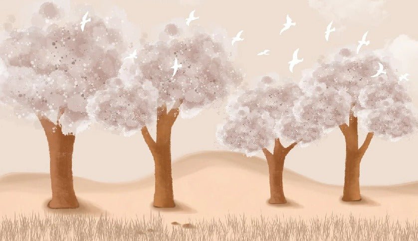 Papier peint enfant tendre savane, XXL, tendance