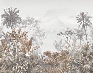Tropical sepia wallpaper