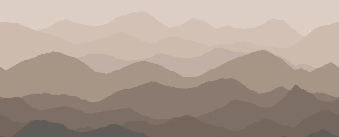 Panoramic dunes terracotta wallpaper