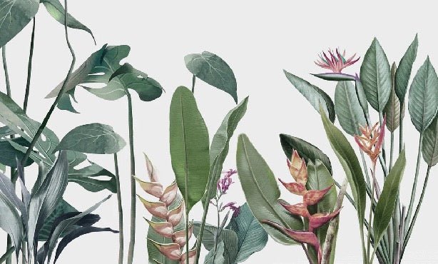 Panoramic wallpaper Tropical vegetation