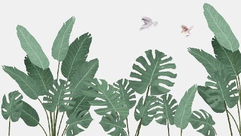 Jungle banana tree wallpaper