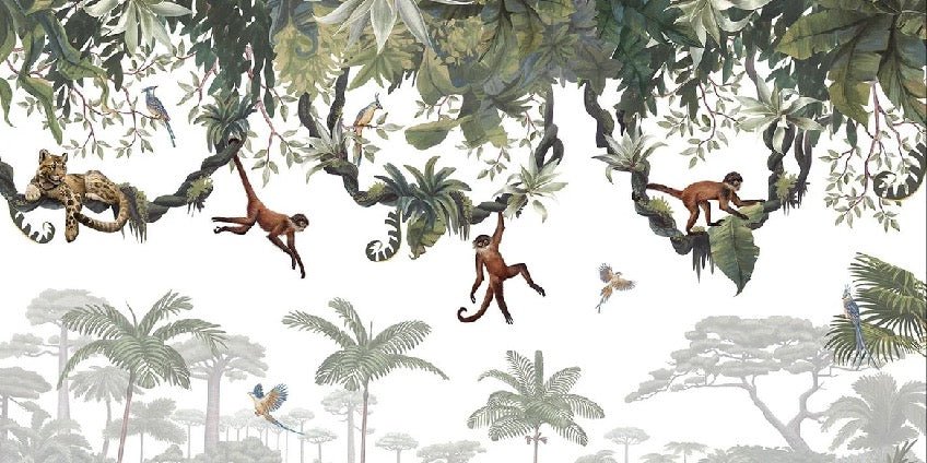 Children's wallpaper monkey game