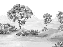 Black and white poetic landscape wallpaper