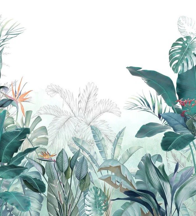 Quintessence tropical panoramic wallpaper