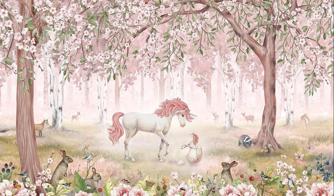 Pink fairy unicorn wallpaper