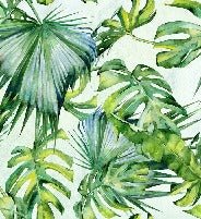 Green foliage wallpaper