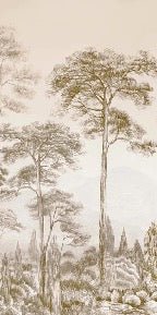 Sepia pinewood nature wallpaper
