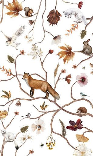 Children's forest adventure wallpaper