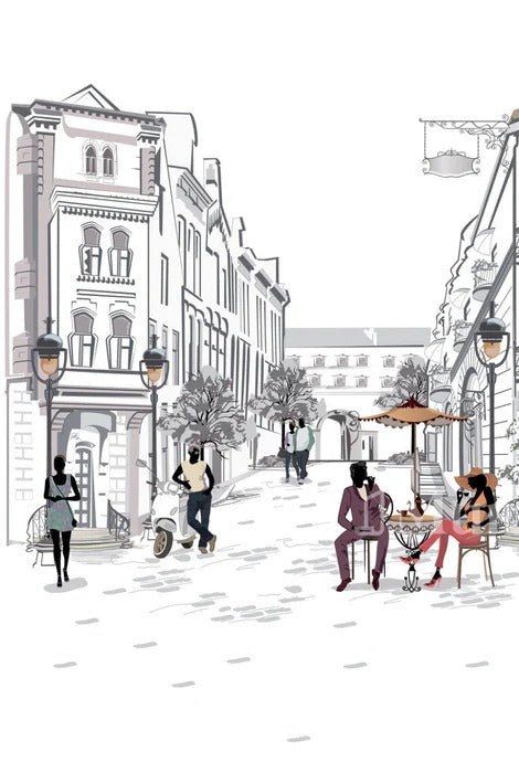 Wallpaper restaurant balade parisienne