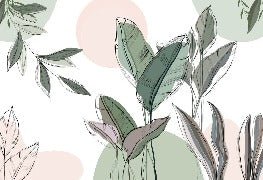 Panoramic green wallpaper