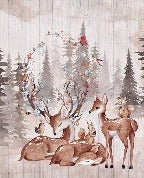 Children's bedroom wallpaper douces biches