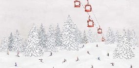 Colorful gondola wallpaper