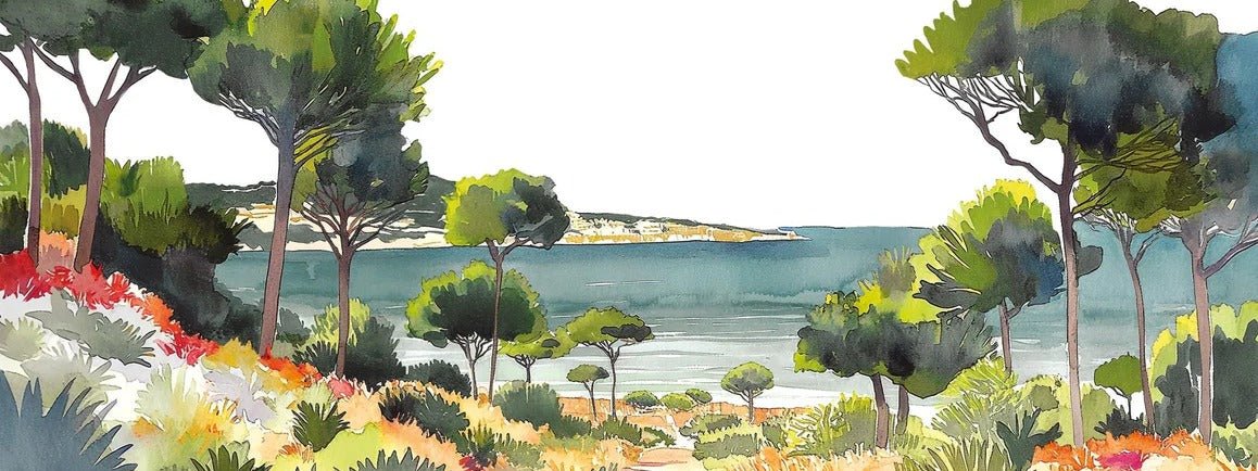 Summer air panoramic wallpaper