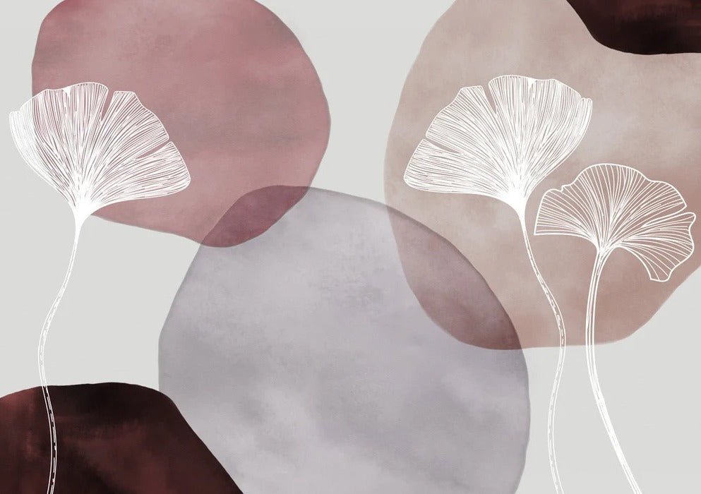 Purple panoramic abstract wallpaper