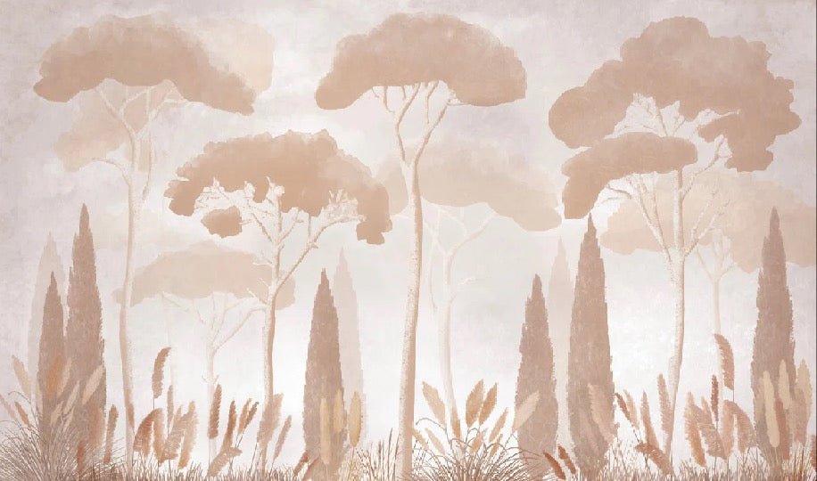 Sepia cypress pine wallpaper