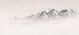 Papier peint Mont Blanc dans la brume sépia, XXL, tendance