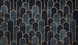 Dark blue chic wallpaper