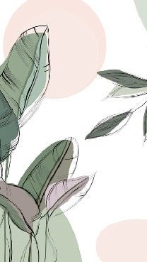 Panoramic green wallpaper