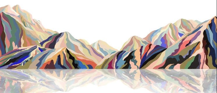 Annecy arty color wallpaper