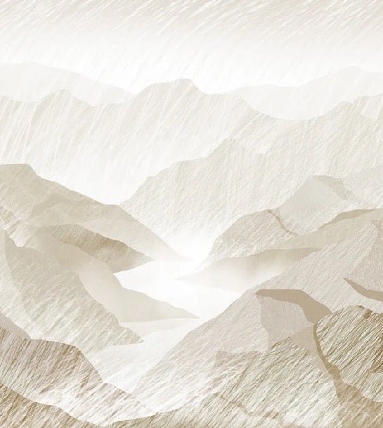 Sepia mountain illustration wallpaper