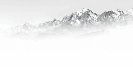 Mont Blanc in the mist black and white wallpaper