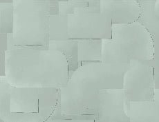 Panoramic cut-out wallpaper green