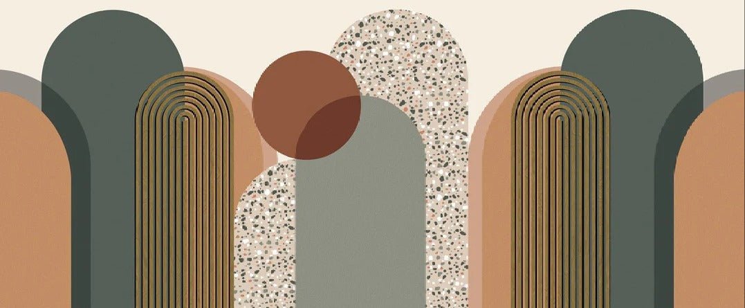 Art deco graphic wallpaper