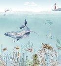 Panoramic sea life wallpaper