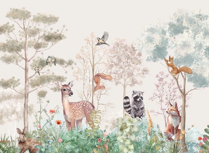 Papier peint chambre enfant nature magique beige, XXL, tendance