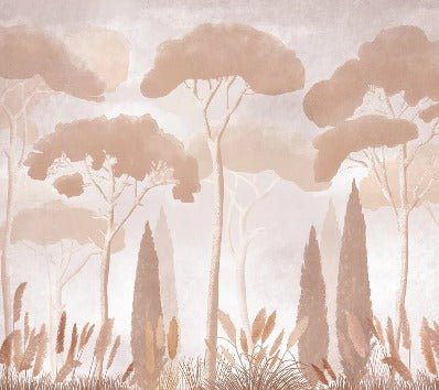 Sepia cypress pine wallpaper