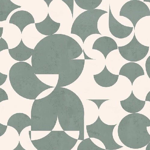 Retro slate green graphic wallpaper