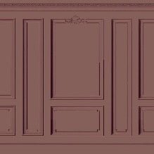 Hacienda Haussmannian trompe l'oeil wallpaper