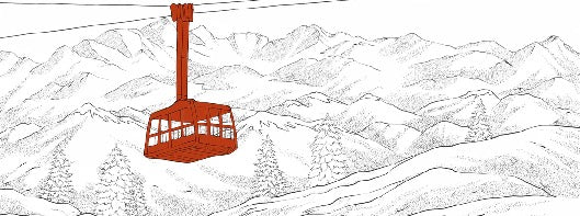 La Plagne telecabine red wallpaper
