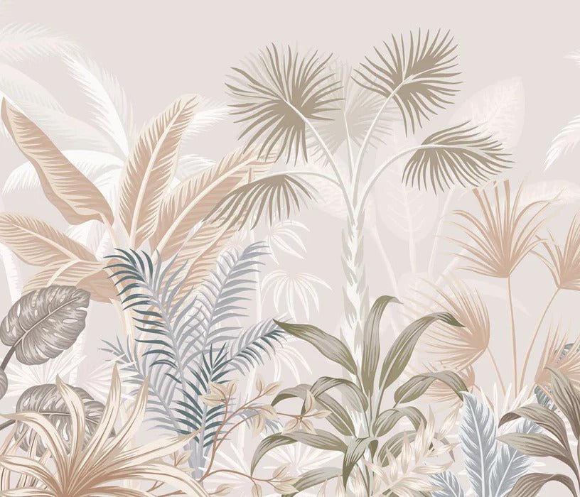 Terracotta jungle panoramic wallpaper