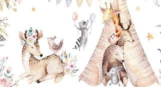 Panoramic wallpaper for children's bedroom