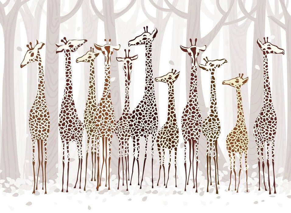 Elegant Giraffes wallpaper