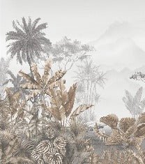 Tropical sepia wallpaper