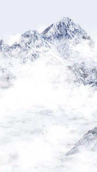 Papier peint Mont Everest bleu, XXL, tendance