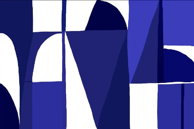 Memphis blue wallpaper