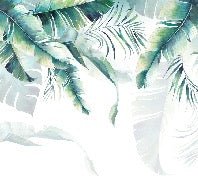 Bathroom wallpaper Jungle & Scandinavian style