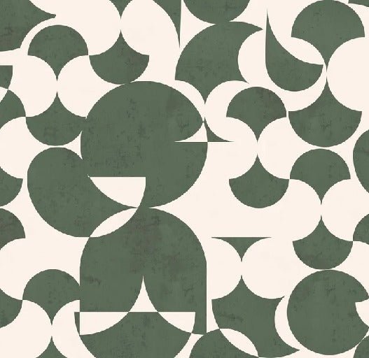 Retro graphic green wallpaper