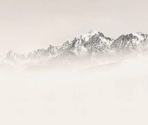 Mont Blanc wallpaper in sepia mist