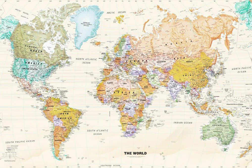 Original world map wallpaper