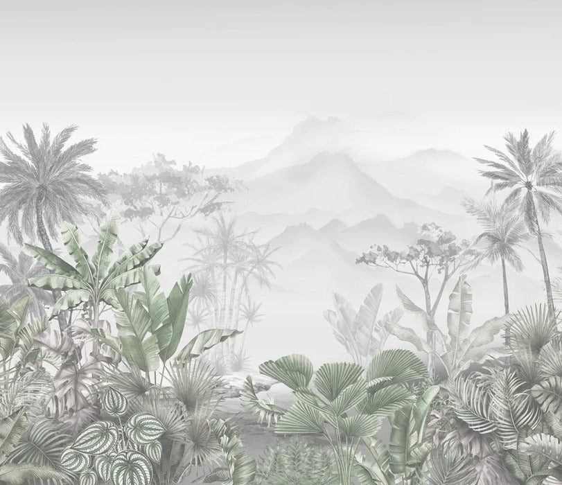 Tropical green wallpaper