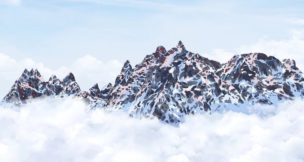 Papier peint Mont Blanc toile des Cimes, XXL, tendance