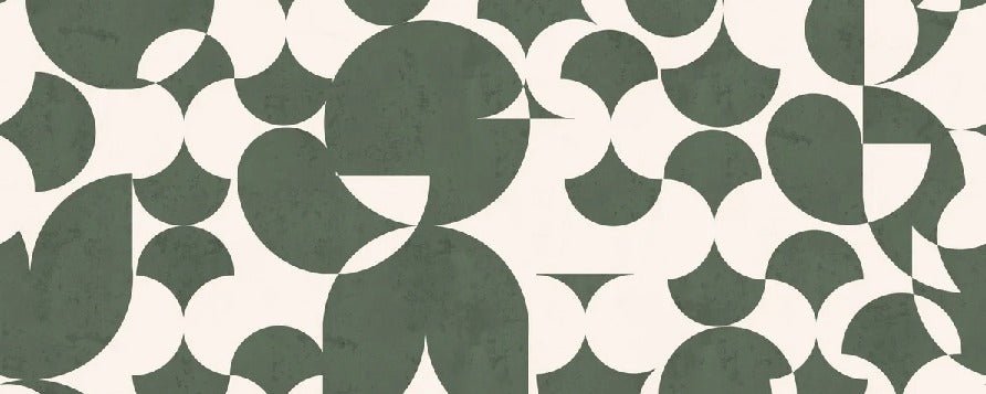 Retro graphic restaurant wallpaper