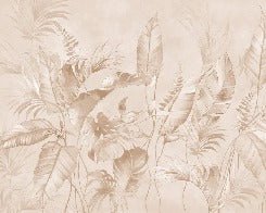 Elegant jungle powder wallpaper